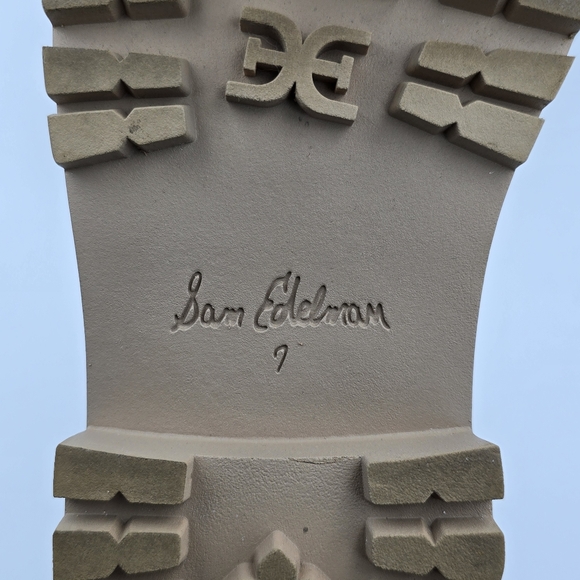 Sam Edelman Evina Platform Lace/Zip-Up Combat Boots, Sesame (tan), Women's 7M - Picture 16 of 16